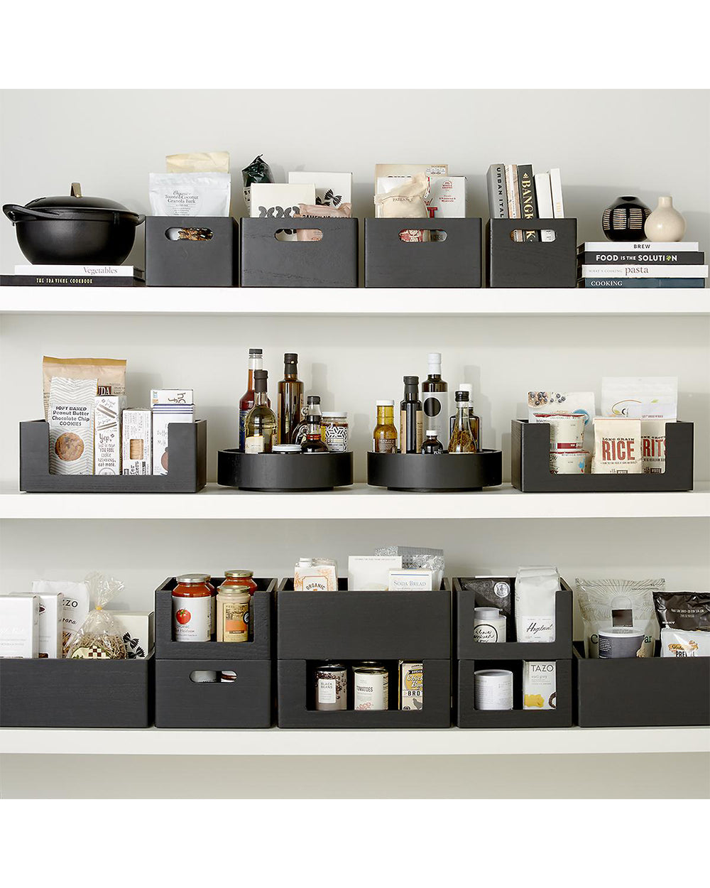 The Home Edit Narrow All Purpose Bin 10 x 7.5 x 6 inch Matte Black