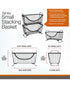 Spectrum Ashley Stacking Basket Satin Nickel Small