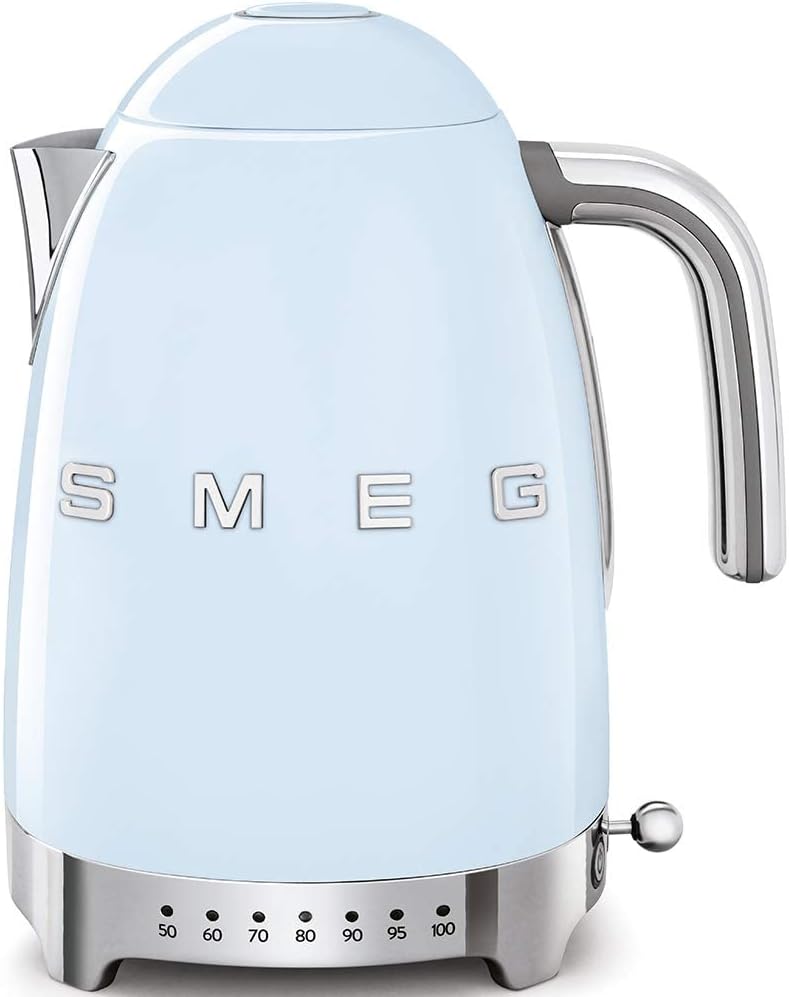Smeg Variable Temperature Kettle Pastel Blue