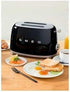 Smeg 2 Slice Toaster Black