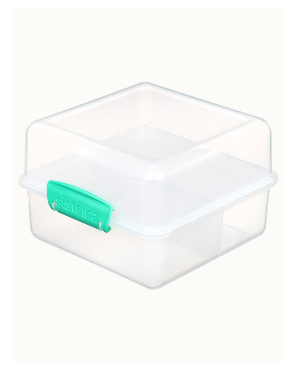 Sistema 1.4 Litre Lunch Cube Ocean Blue To Go Clear