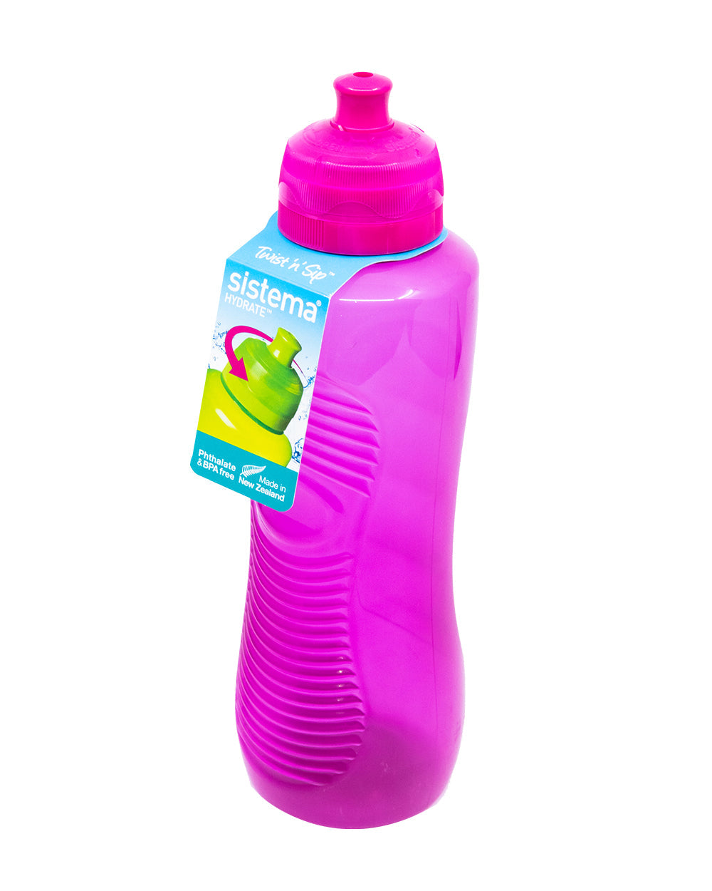 Sistema 800 ml Pink Gripper Water Bottle