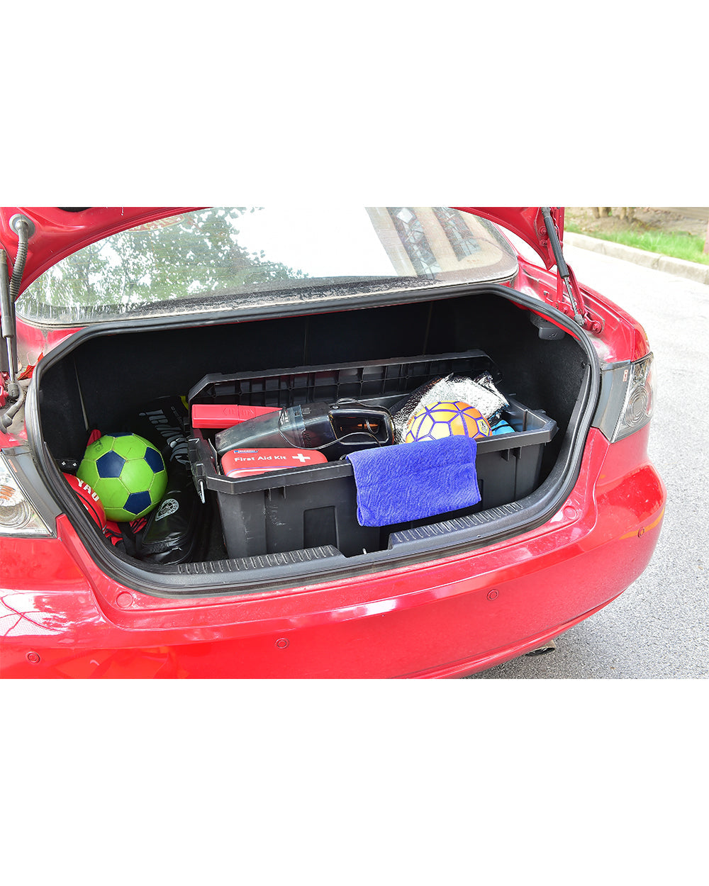Tactix 45L Heavy Duty Storage Box 60.5 x 38.3 x 32.5 cm Black