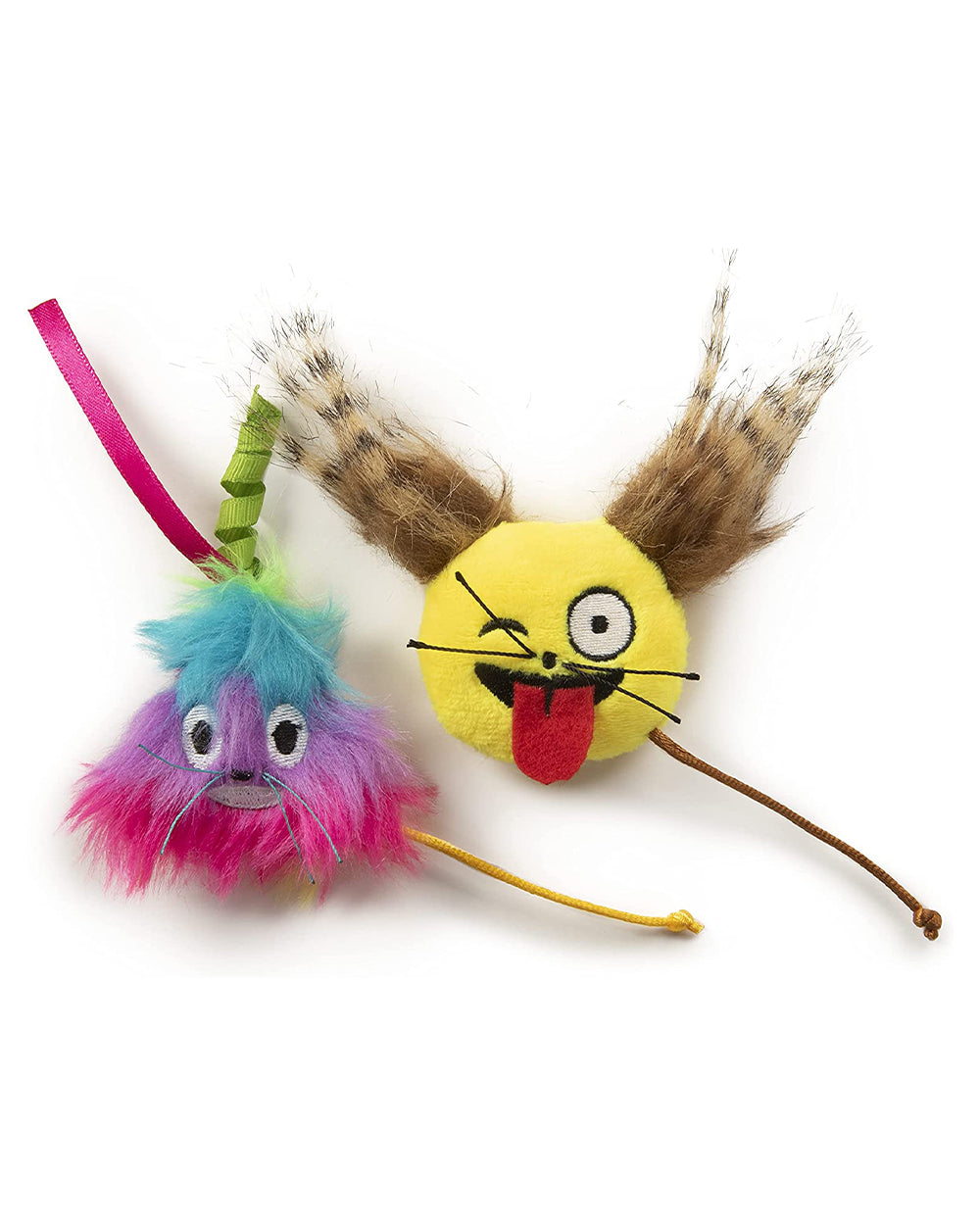 Smartykat Mouse Moods Emoji Catnip Cat Toys Set Of 2
