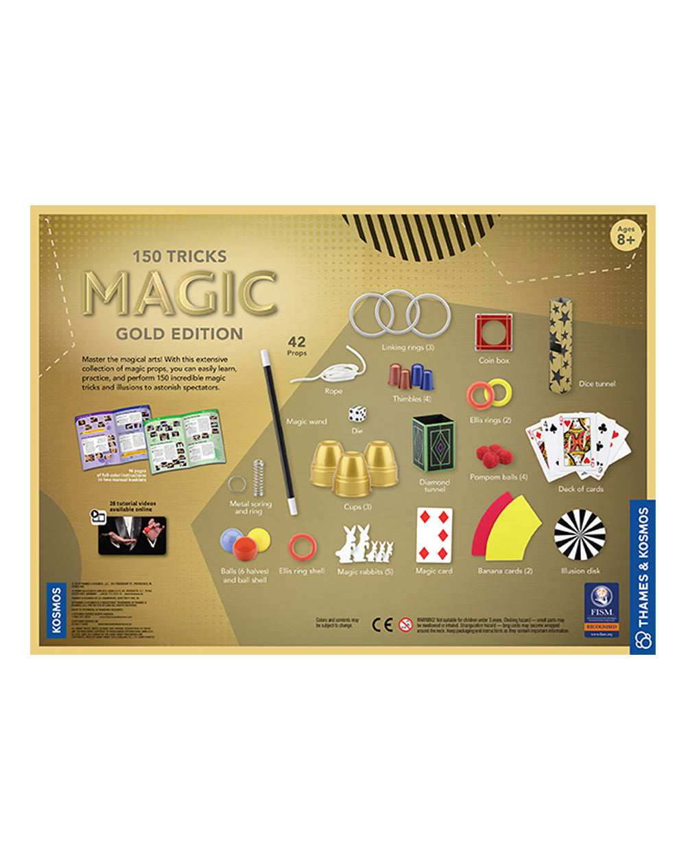Thames & Kosmos Magic Gold Edition Playset with 150 Tricks