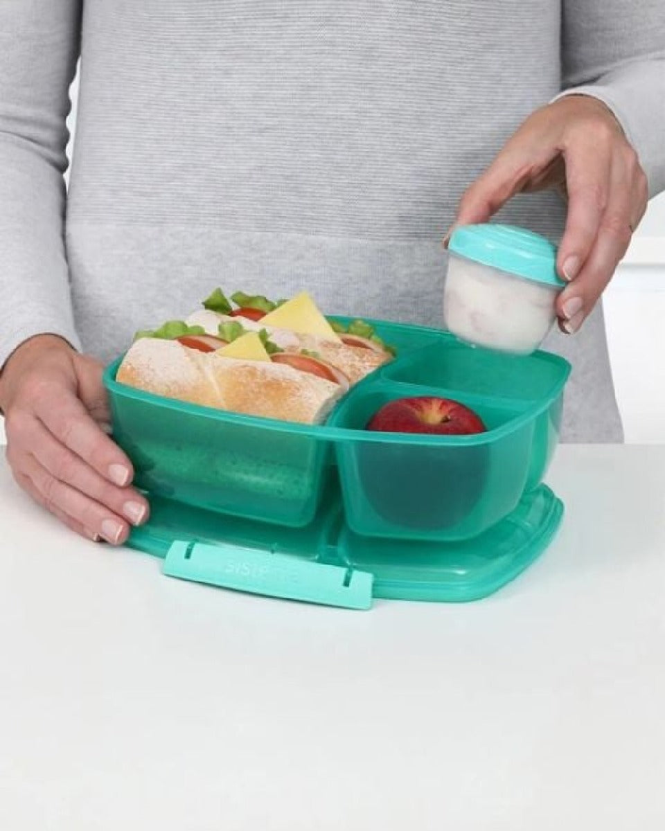 Sistema Triple Split Lunch & Yogurt 2L Teal