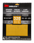 3M 9 x 11 inch 320 Grit Sandpaper Pack of 3