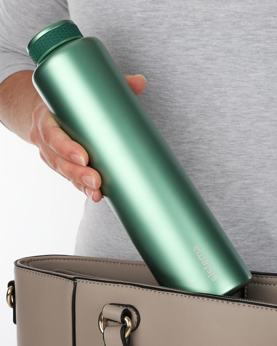 Sistema 600ML Chic Stainless Steel Bottle Green