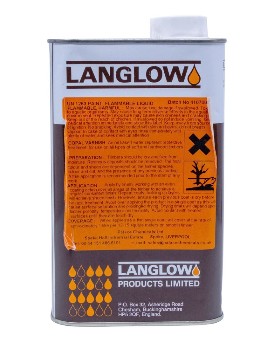 Langlow Copal Varnish 1 Litre