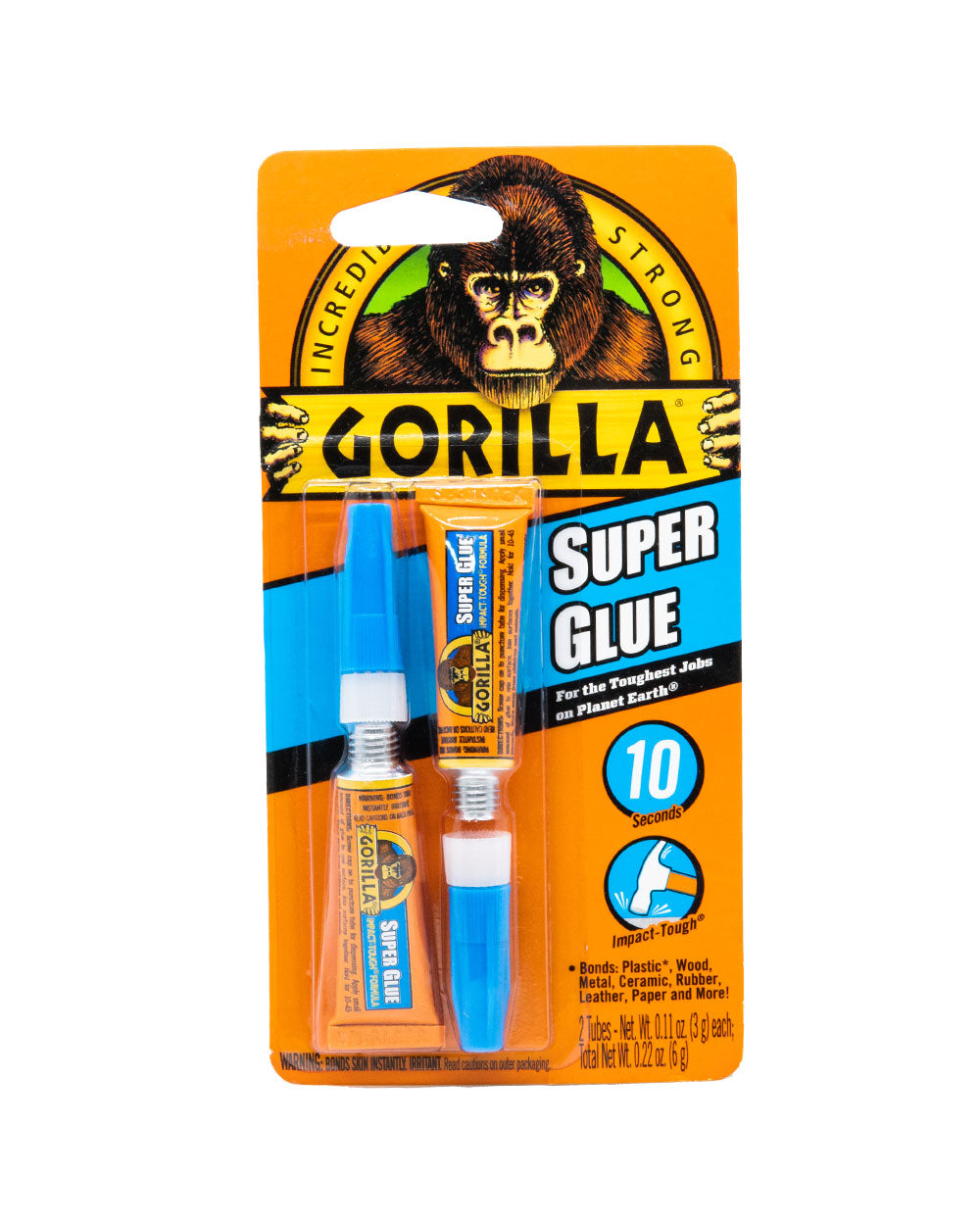 Gorilla 3G Super Glue Tube Pack of 2
