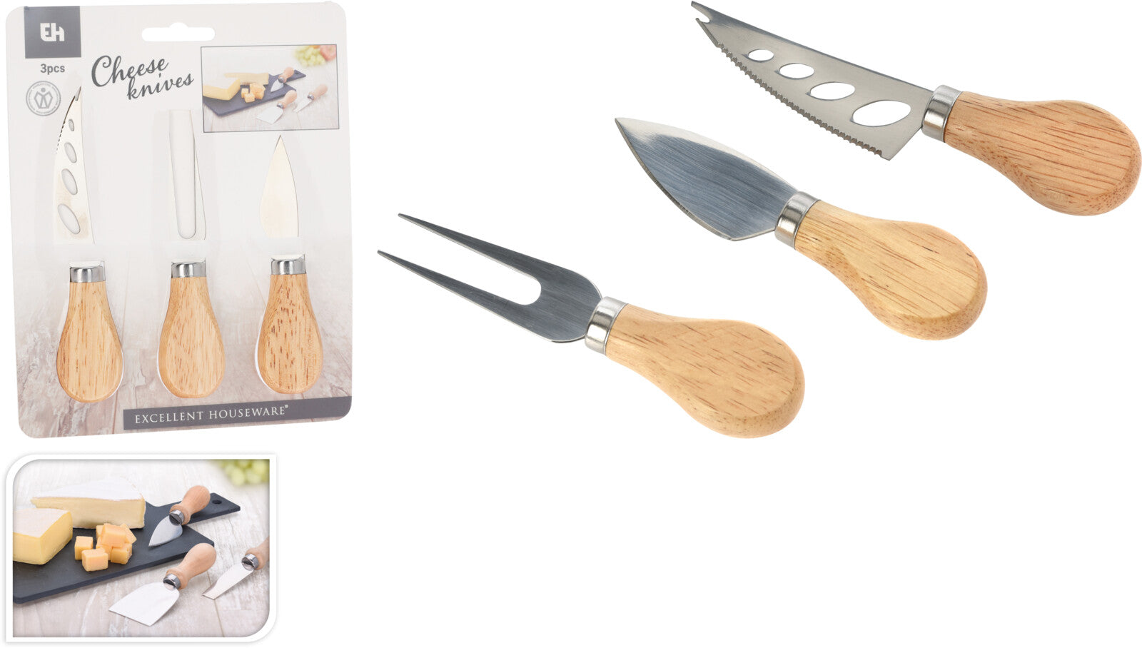 Homesmiths Cheese Knives Set Of 3