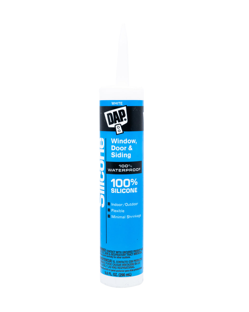 Dap W & D Silicone Rubber Sealant White 9.8Oz