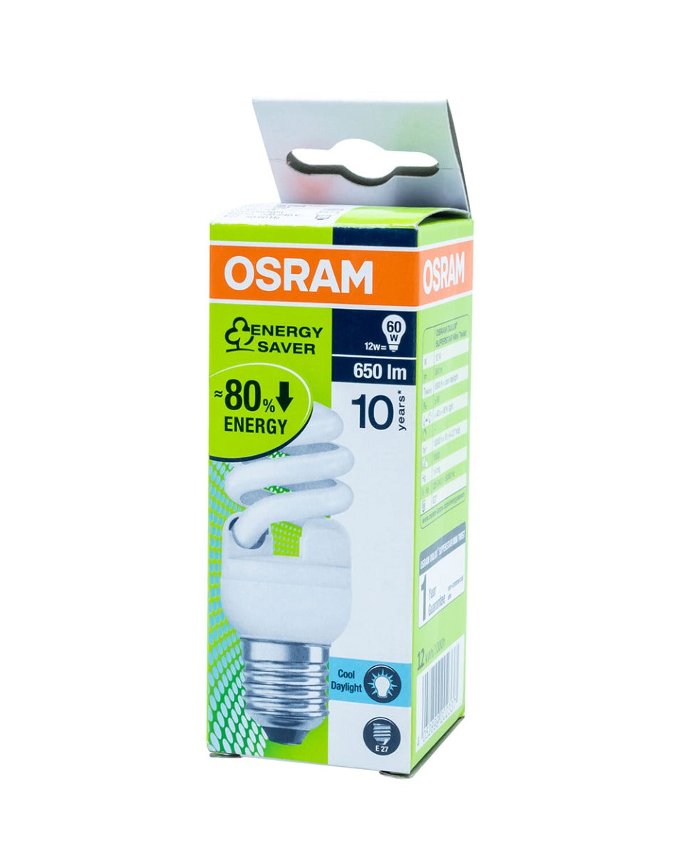 Osram Spiral 12 Watts Day Light ESL Bulb
