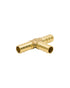 Homesmiths T-Connector Brass 0.5 inch
