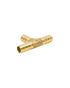 Homesmiths T-Connector Brass 0.5 inch