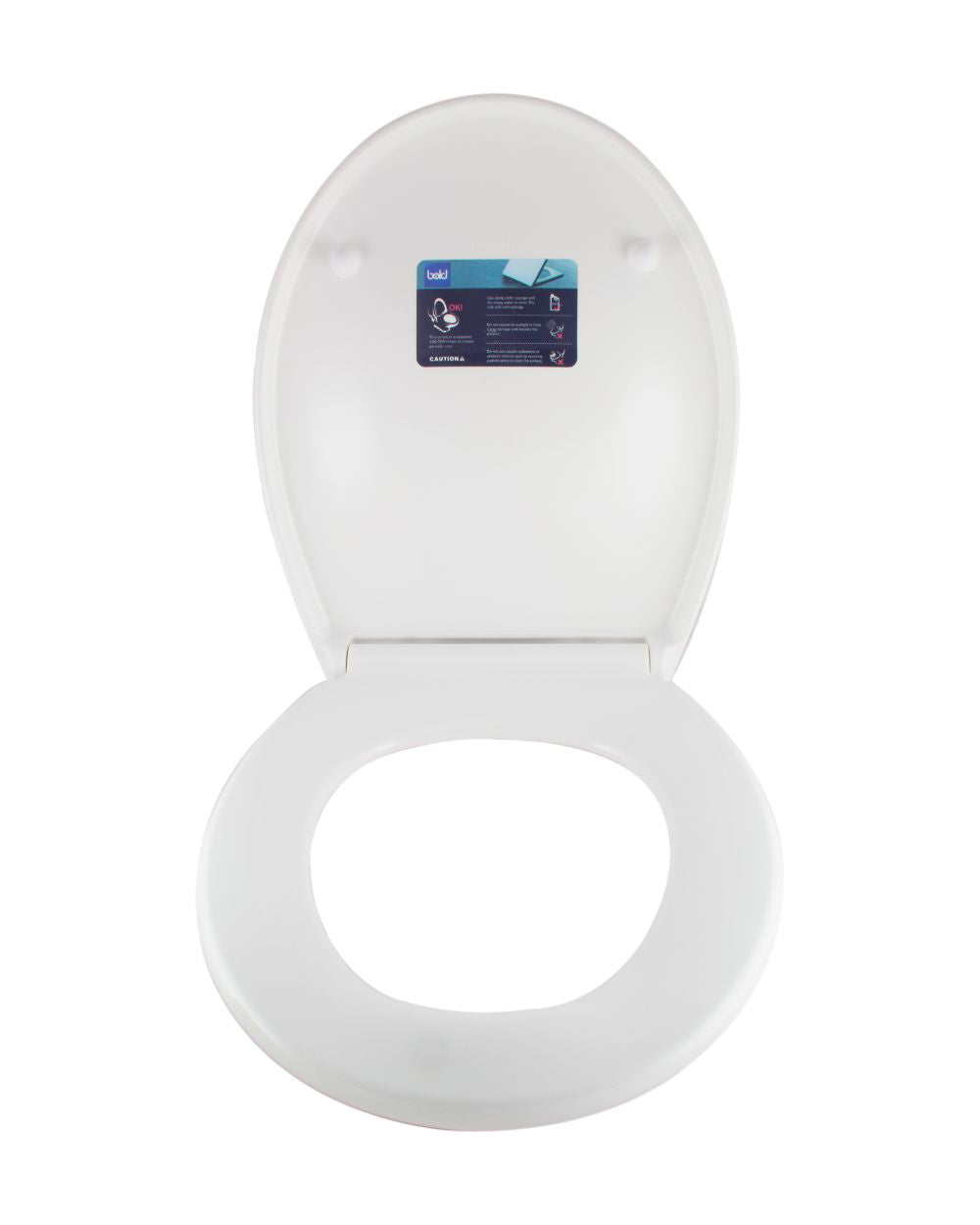Bold Toilet Seat With Cover, White