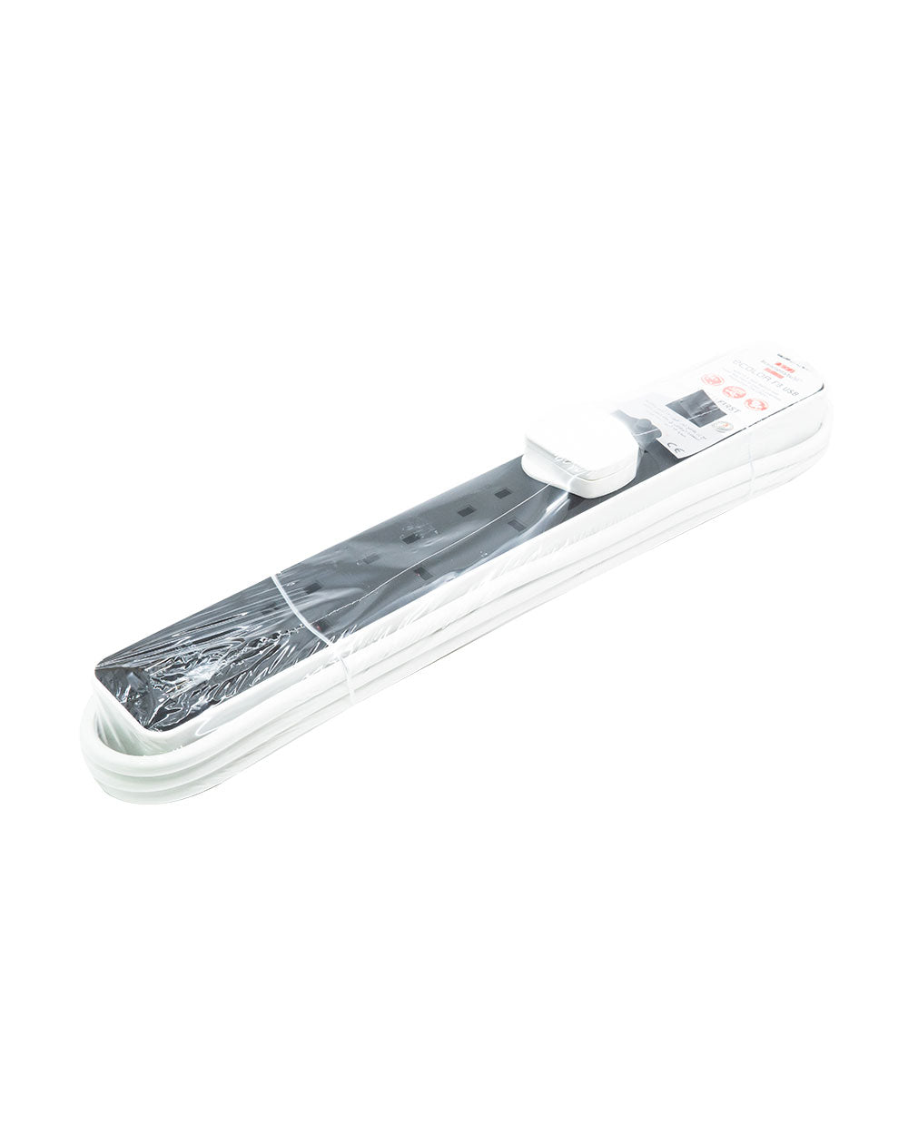 Brennensthul 4-Way Extension With 2 USB slots And 3m Cable