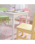 Homesmiths Kid's 1 Wooden Table & 4 Pinewood Chairs Set, Pastel Colors
