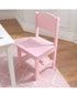 Homesmiths Kid's 1 Wooden Table & 4 Pinewood Chairs Set, Pastel Colors