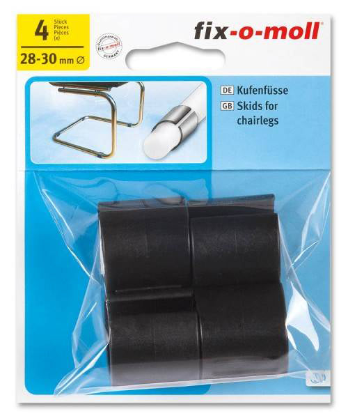 Fix-O-Moll Skids For Chairlegs Black 28-30
