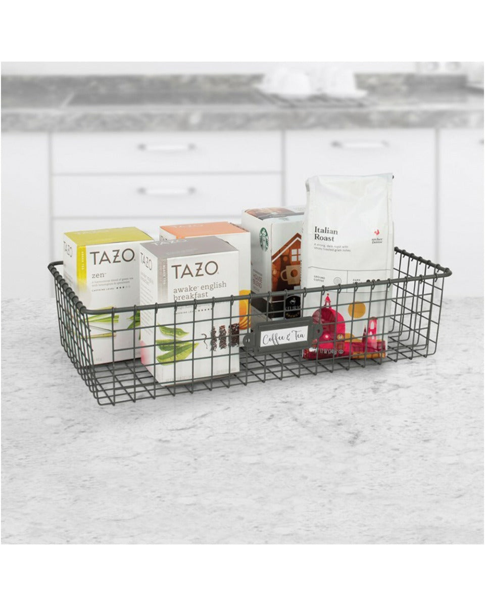 Spectrum Vintage Living Storage Basket 9 X 16 Inch
