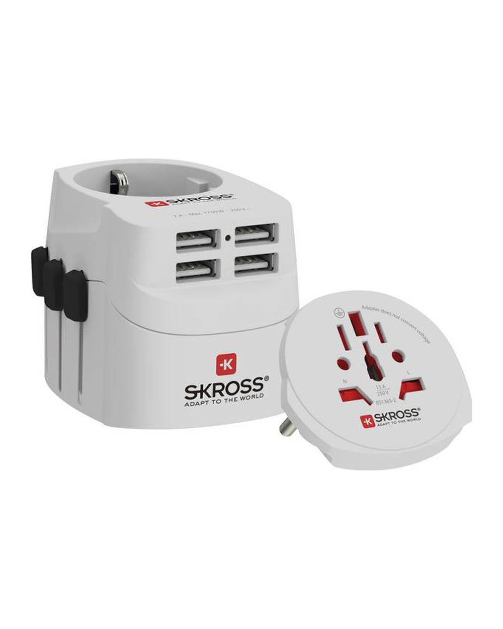SKROSS Pro Light USB World Adapter White