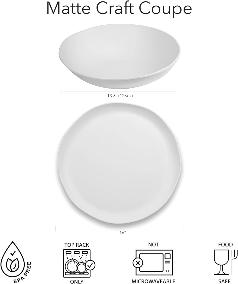 Tarhong Matte Craft Coupe  Serve Bowl