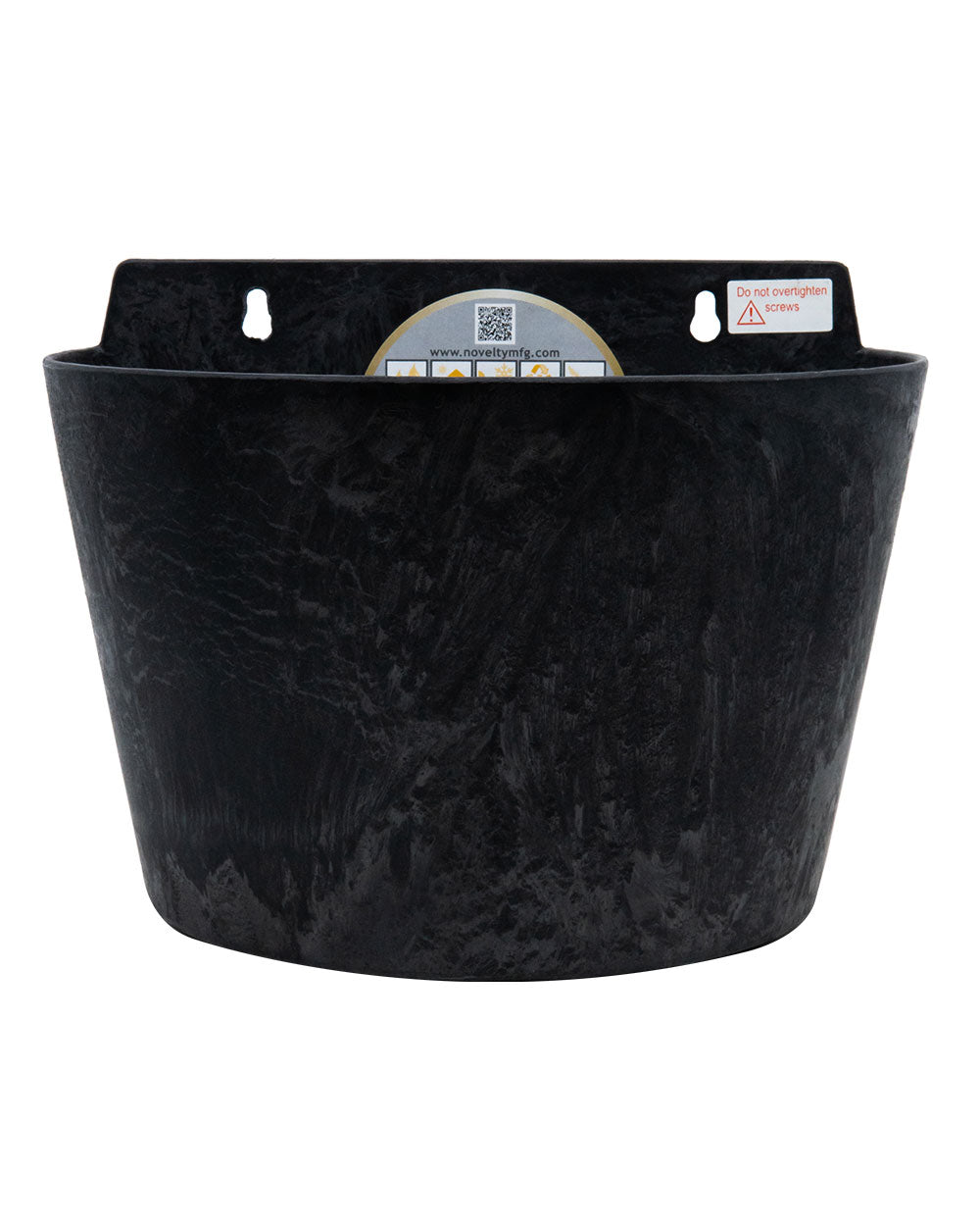 Novelty 9.5" Black Napa Planter