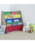 Homesmiths 5 Shelf Book Rack Wood Melamine (Beige) With 5 Multicolor Fabric, D30cm x W65cm x H65cm