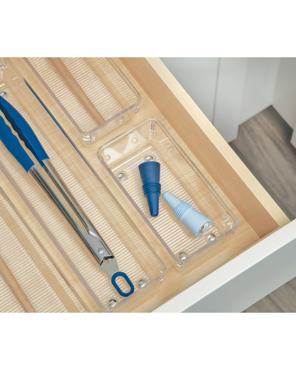 Interdesign Linus Drawer Organizer Clear 8.13 x 16.26 x 5.08 cm