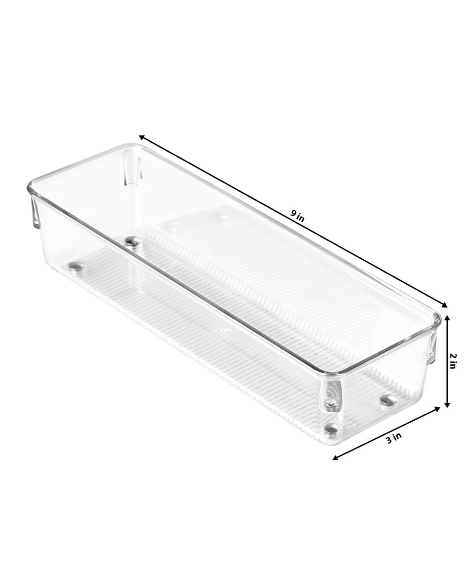 Interdesign Linus Drawer Organizer 3 x 9 x 2 inchClear
