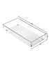 Interdesign Linus Drawer Organizer 6 x 12 x 2.09 inch Clear