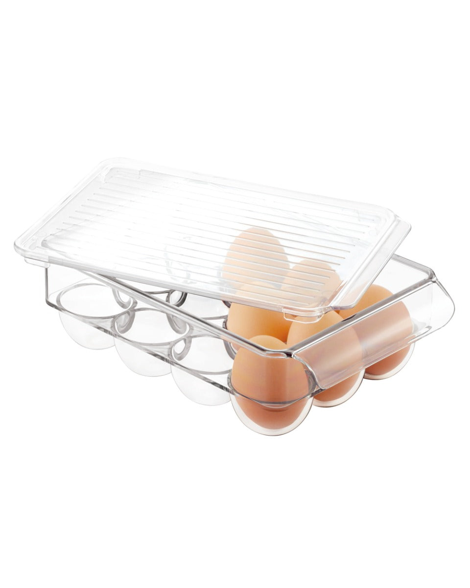 Interdesign Fridge Binz Egg Holder Small 8.7 x 6.2 x 3 inch Clear