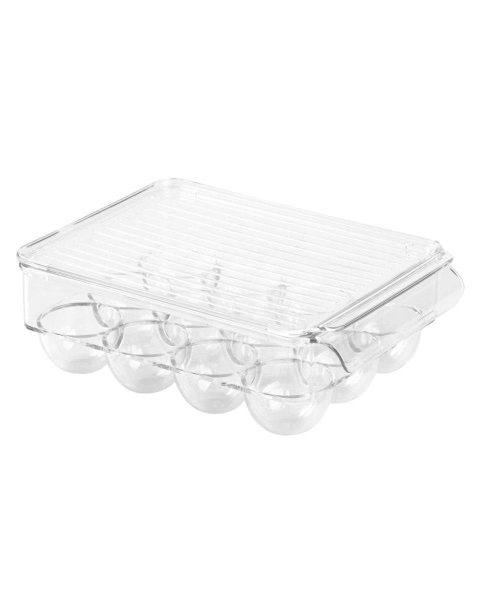 Interdesign Fridge Binz Egg Holder Small 8.7 x 6.2 x 3 inch Clear