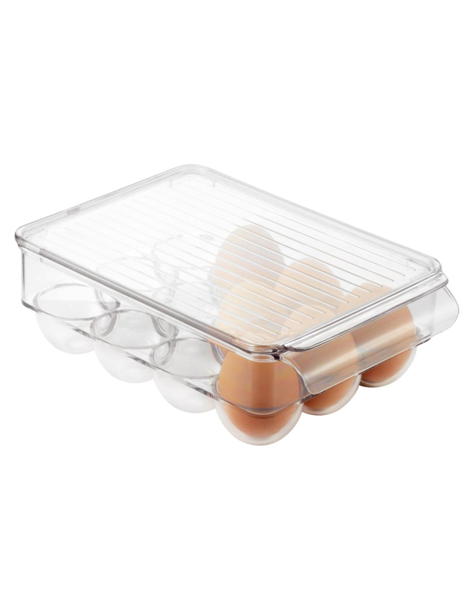 Interdesign Fridge Binz Egg Holder Small 8.7 x 6.2 x 3 inch Clear