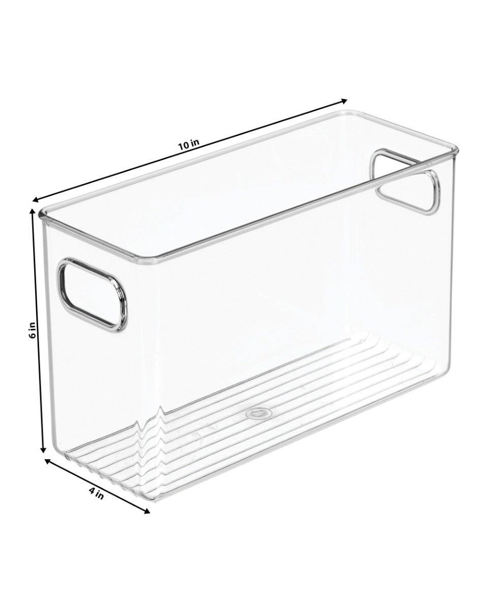 Interdesign Linus Bath Medium Binz 10 x 3.9 x 6.09 inch Clear