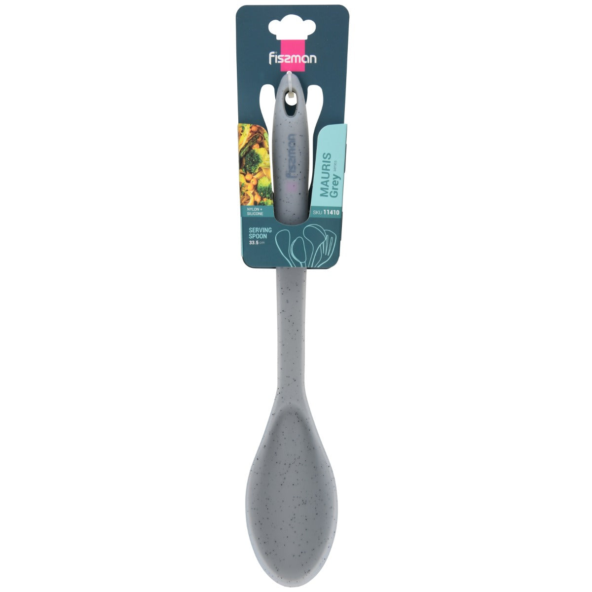 Fissman Serving Spoon Mauris Grey 33.5 cm Silicone