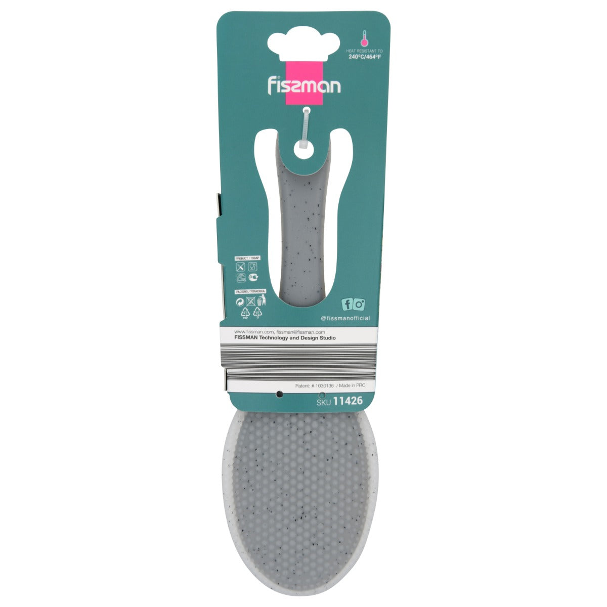 Fissman Rice Spoon Mauris Grey 21cm Silicone