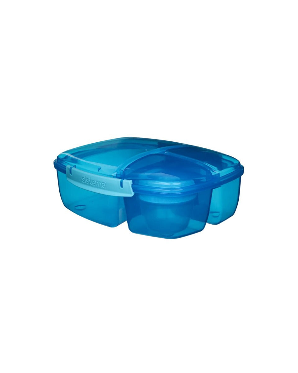Sistema Triple Split Lunch & Yogurt 2L Blue