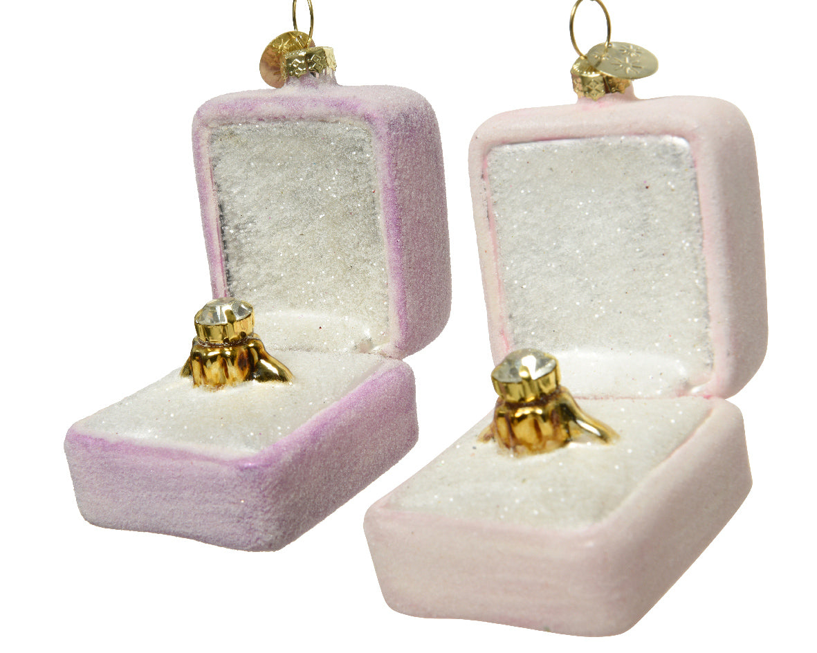 Homesmiths Box Glass Flock Glitter Diamond