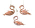 Homesmiths Swan Glass With Sequins With Feather With Transparent