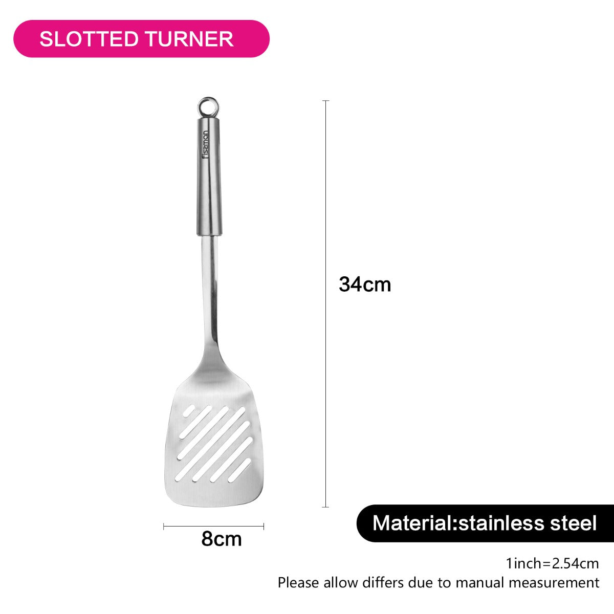 Fissman Slotted Turner Zonda 35cm Stainless Steel