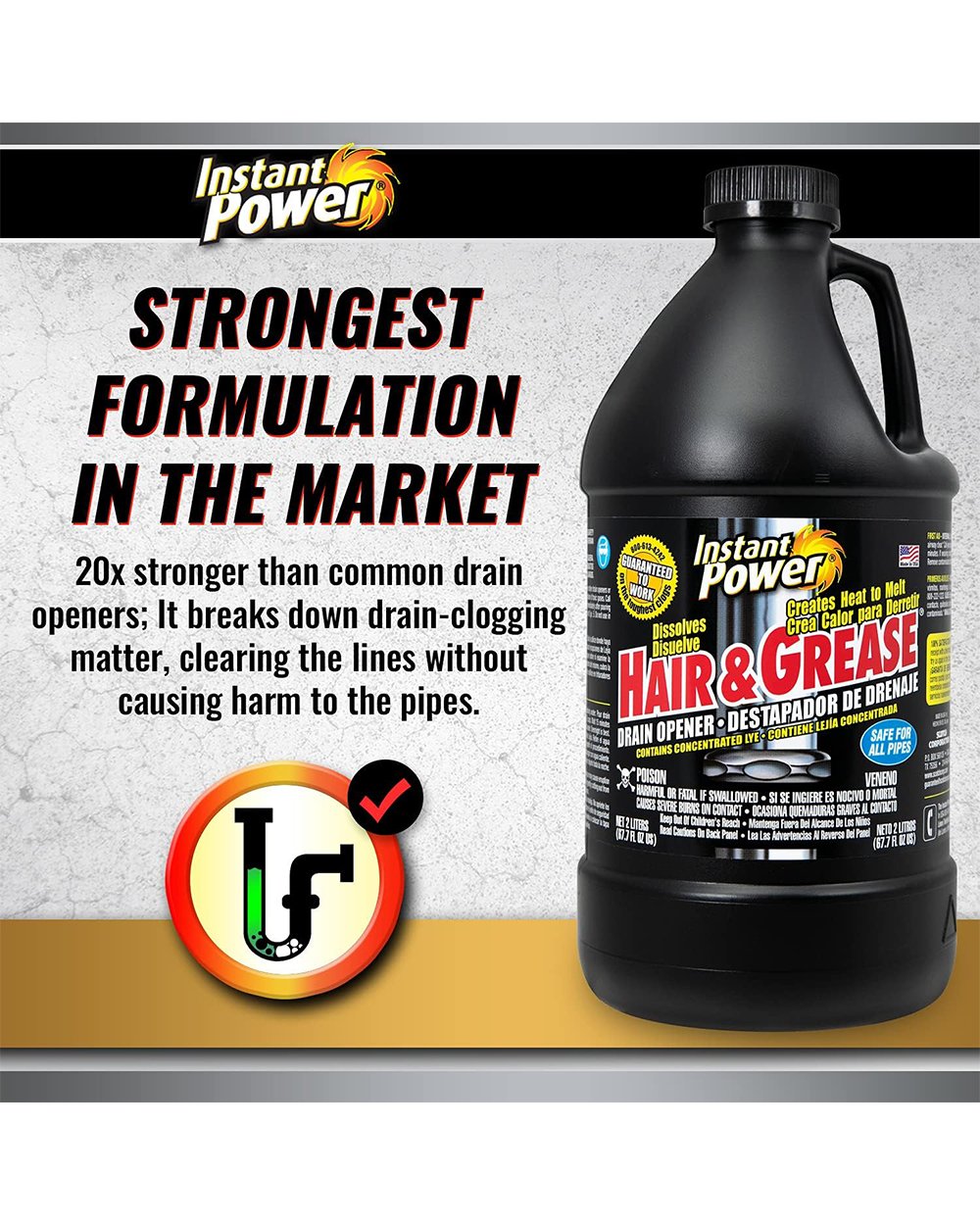 Scotch 67.7oz Hair & Grease Drain Opner