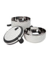 Simplify 48oz Round 2 Tier Stainless Steel Insulated Lunch Box Assorted 1 Pieces