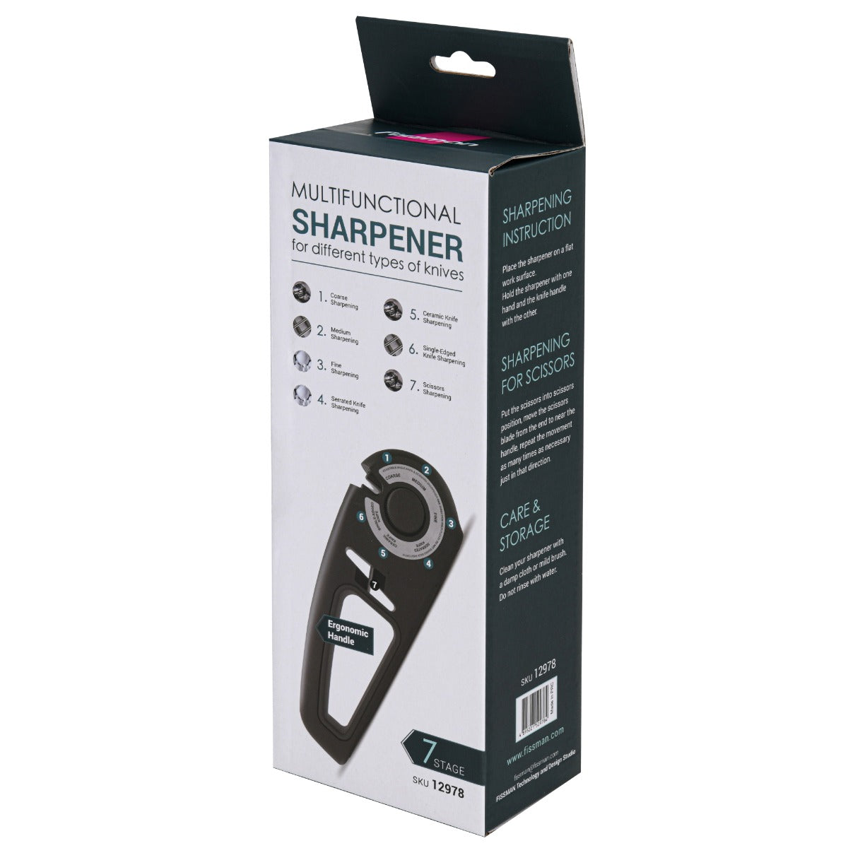 Fissman 7-Stage Knife Sharpener With Scissors Sharpening Slot