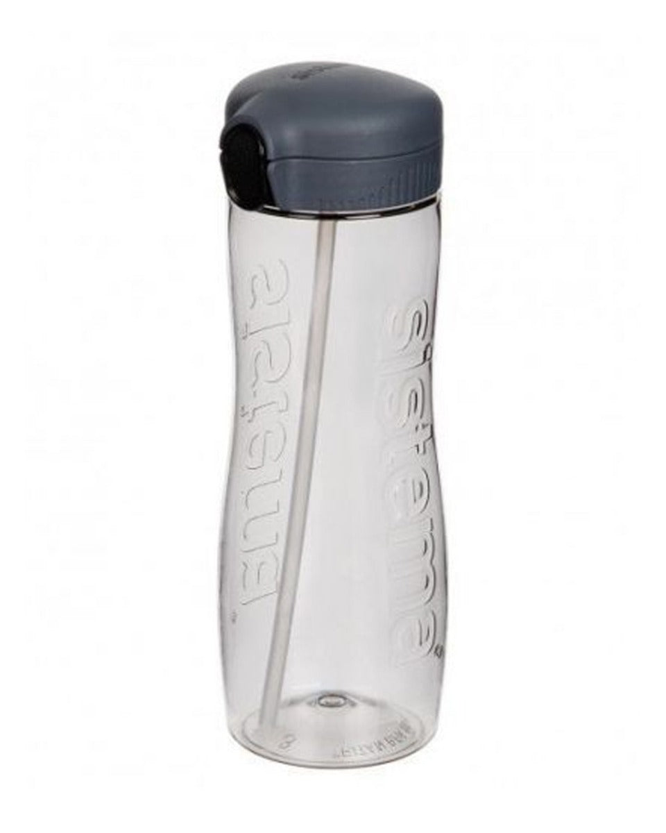 Sistema 800ML Tritan Quick Flip Bottle Grey