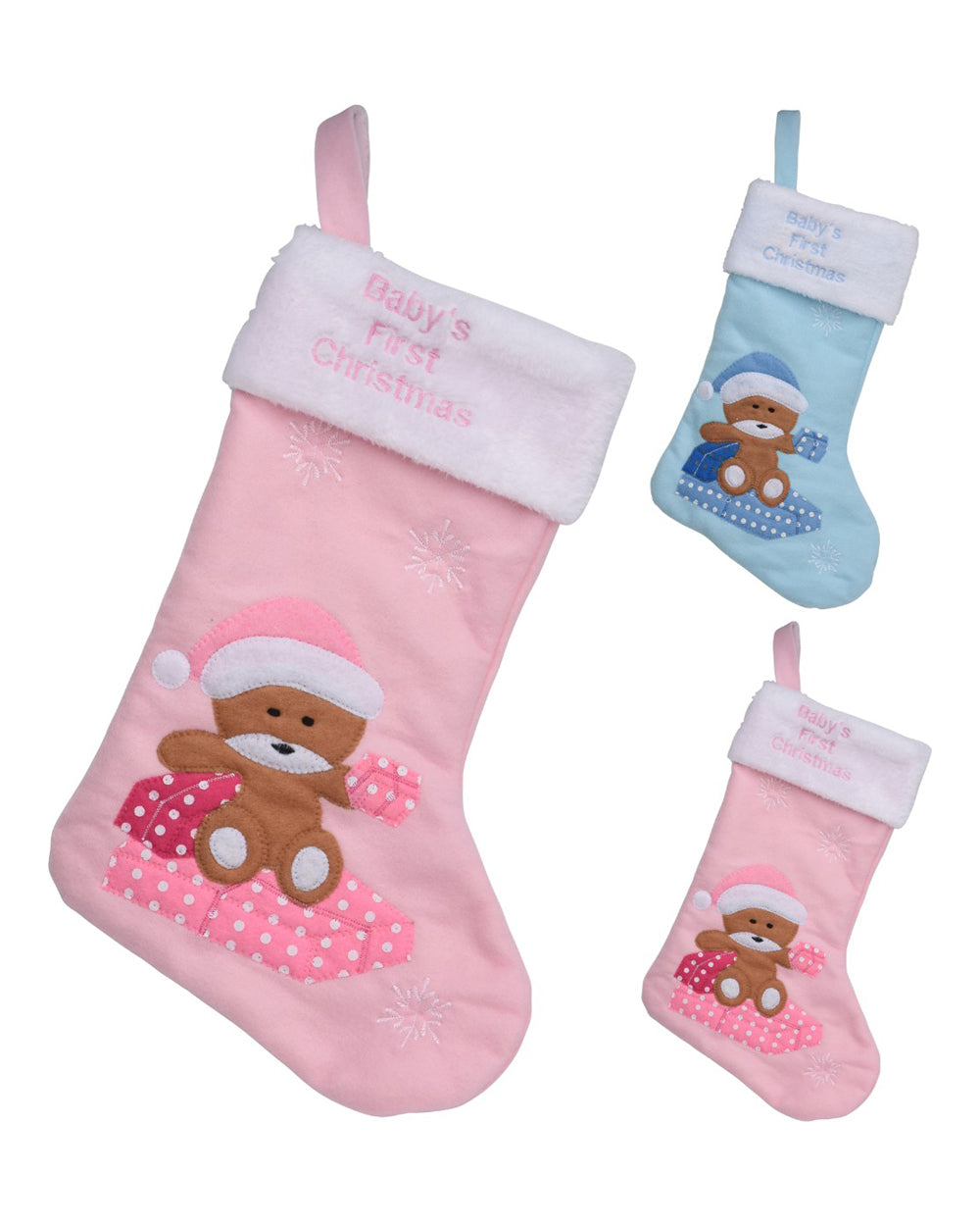 Homesmiths Christmas 1st Babys Stocking Assorted 1 Piece