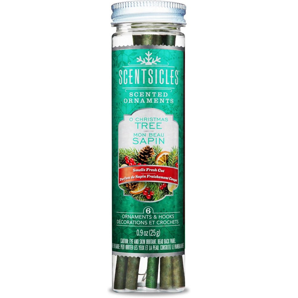 Scentsicles O Christmas Tree 6pcs Stick – Premium Festive Holiday Scented Sticks for Seasonal Home Decor, Christmas Ambiance, and Perfect Holiday Gifts
