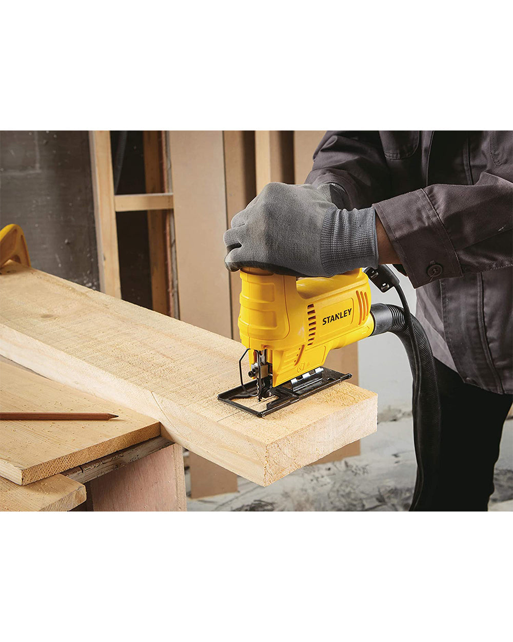 Stanley Jigsaw 450W Variable Speed Corded for Cutting Wood