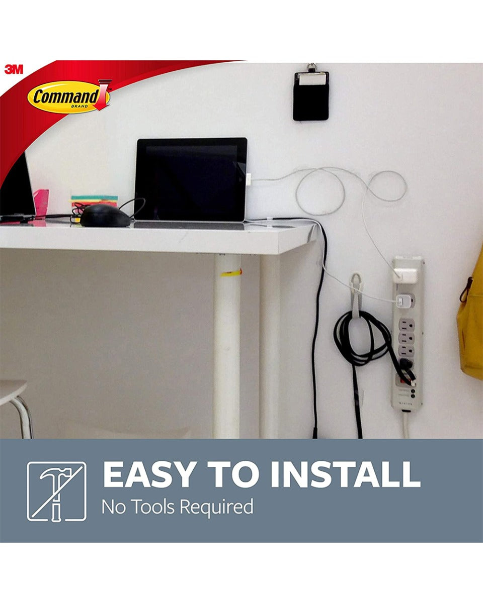 Command Cord Cable Bundler Hook White